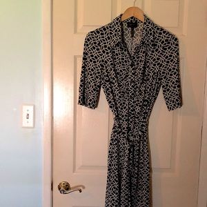 Laundry by Shelli Segal, Black and Beige Dress